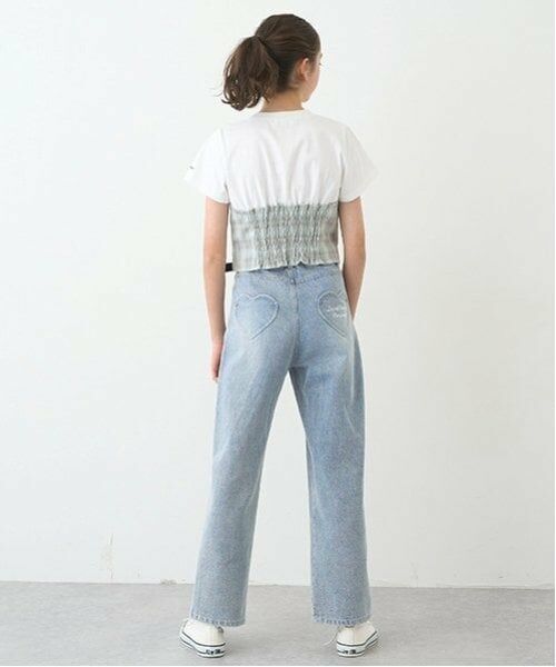 pom ponette junior / ポンポネット ジュニア その他パンツ | 【ニコ☆プチ掲載】ハートベルト付きウォッシュドデニムパンツ | 詳細19