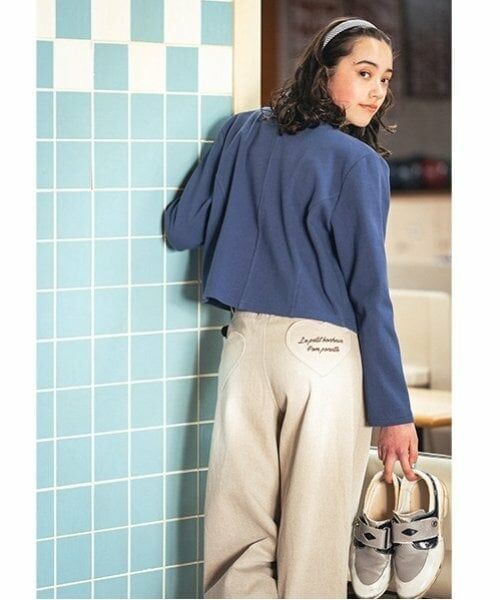 pom ponette junior / ポンポネット ジュニア その他パンツ | 【ニコ☆プチ掲載】ハートベルト付きウォッシュドデニムパンツ | 詳細2