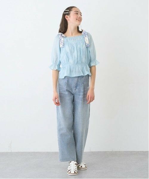 pom ponette junior / ポンポネット ジュニア その他パンツ | 【ニコ☆プチ掲載】ハートベルト付きウォッシュドデニムパンツ | 詳細23