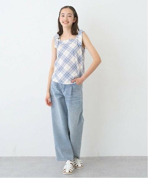 pom ponette junior / ポンポネット ジュニア その他パンツ | 【ニコ☆プチ掲載】ハートベルト付きウォッシュドデニムパンツ | 詳細24