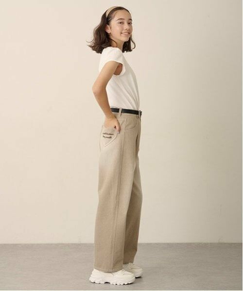 pom ponette junior / ポンポネット ジュニア その他パンツ | 【ニコ☆プチ掲載】ハートベルト付きウォッシュドデニムパンツ | 詳細6