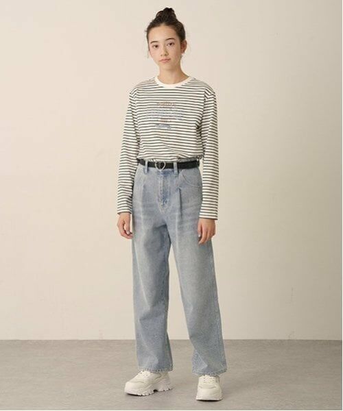 pom ponette junior / ポンポネット ジュニア その他パンツ | 【ニコ☆プチ掲載】ハートベルト付きウォッシュドデニムパンツ | 詳細9