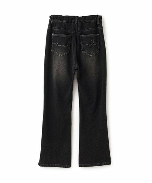 pom ponette junior / ポンポネット ジュニア その他パンツ | 【のびのび】カットデニムフレアパンツ | 詳細14