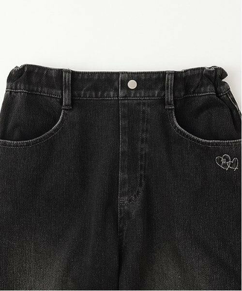 pom ponette junior / ポンポネット ジュニア その他パンツ | 【のびのび】カットデニムフレアパンツ | 詳細15