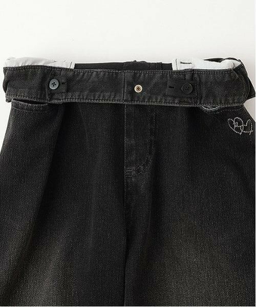 pom ponette junior / ポンポネット ジュニア その他パンツ | 【のびのび】カットデニムフレアパンツ | 詳細17