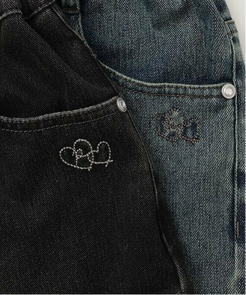 pom ponette junior / ポンポネット ジュニア その他パンツ | 【のびのび】カットデニムフレアパンツ | 詳細18