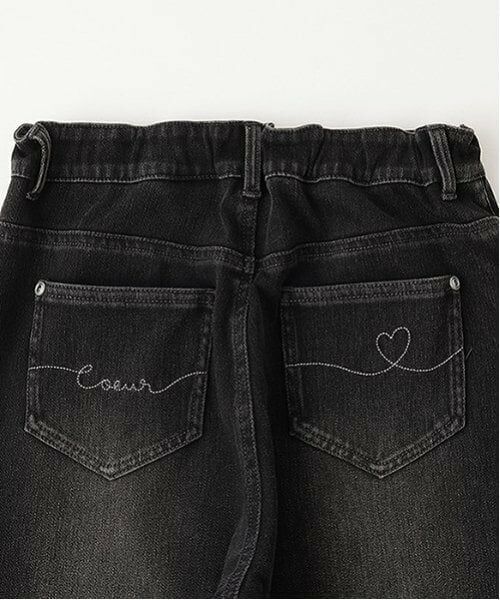 pom ponette junior / ポンポネット ジュニア その他パンツ | 【のびのび】カットデニムフレアパンツ | 詳細19