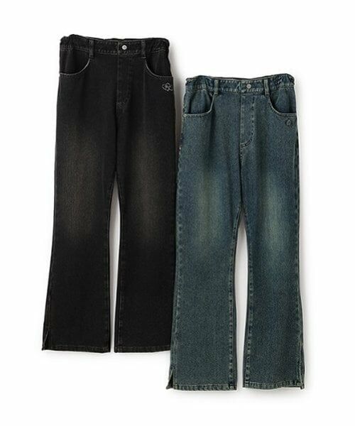 pom ponette junior / ポンポネット ジュニア その他パンツ | 【のびのび】カットデニムフレアパンツ | 詳細22