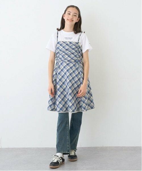 pom ponette junior / ポンポネット ジュニア その他パンツ | 【のびのび】カットデニムフレアパンツ | 詳細5