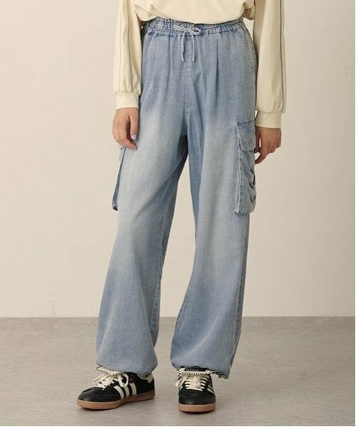 pom ponette junior / ポンポネット ジュニア その他パンツ | イージーカーゴワイドパンツ | 詳細10