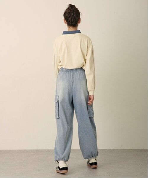 pom ponette junior / ポンポネット ジュニア その他パンツ | イージーカーゴワイドパンツ | 詳細13