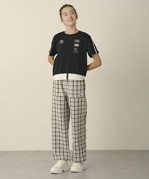 pom ponette junior / ポンポネット ジュニア その他パンツ | 【GOOD PRICE】イージーワイドパンツ（白）