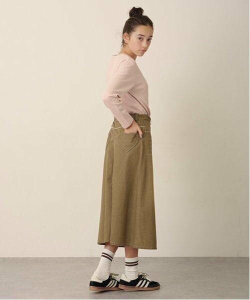 pom ponette junior / ポンポネット ジュニア ミニ・ひざ丈スカート | ハートポケットデニムスカート | 詳細2