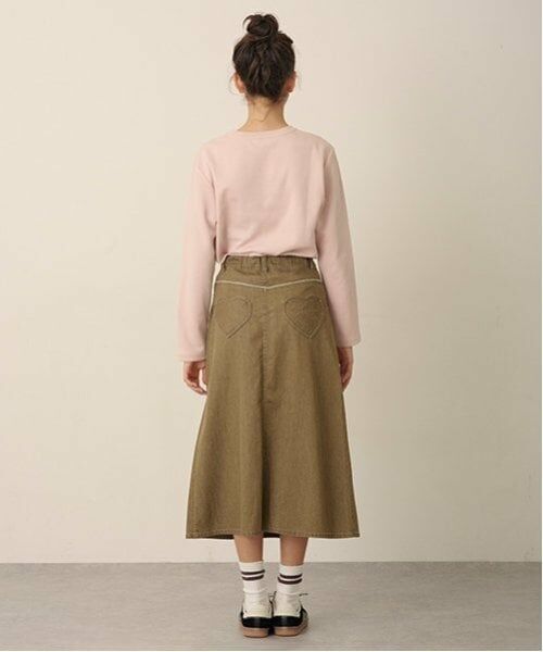 pom ponette junior / ポンポネット ジュニア ミニ・ひざ丈スカート | ハートポケットデニムスカート | 詳細3