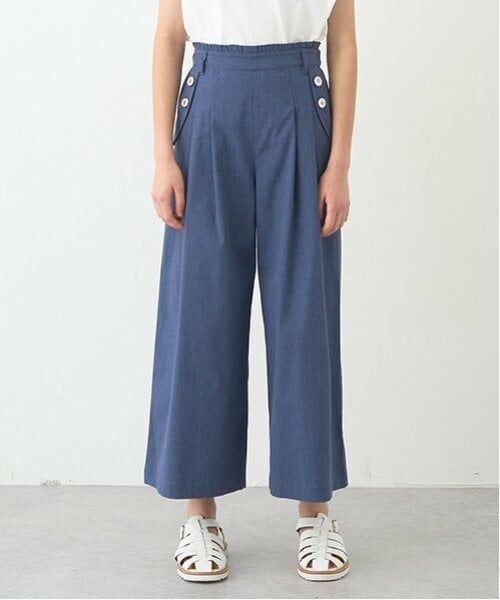 pom ponette junior / ポンポネット ジュニア その他パンツ | サス付きワイドパンツ | 詳細1