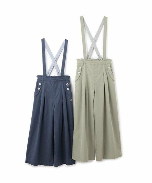 pom ponette junior / ポンポネット ジュニア その他パンツ | サス付きワイドパンツ | 詳細15