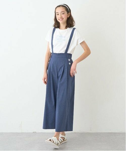 pom ponette junior / ポンポネット ジュニア その他パンツ | サス付きワイドパンツ | 詳細2