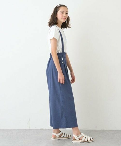 pom ponette junior / ポンポネット ジュニア その他パンツ | サス付きワイドパンツ | 詳細3