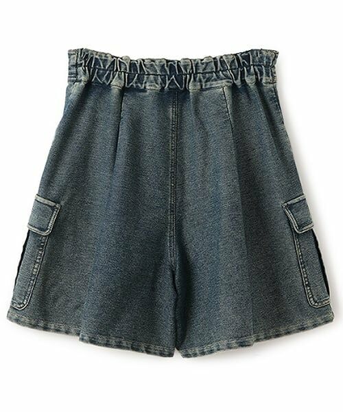 pom ponette junior / ポンポネット ジュニア ショート・ハーフ・半端丈パンツ | 【のびのび】カットデニムカーゴショートパンツ | 詳細14