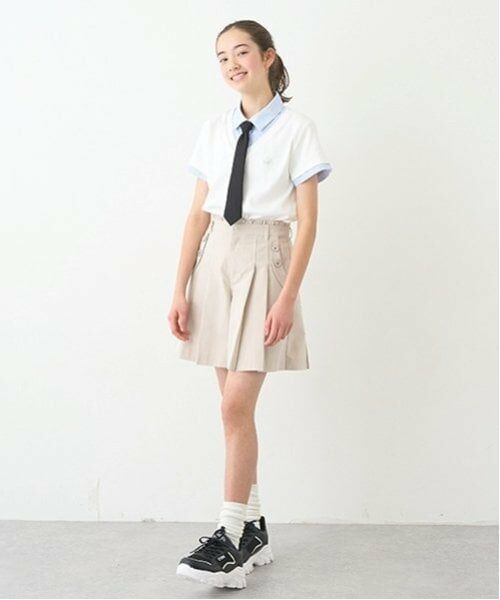 pom ponette junior / ポンポネット ジュニア ショート・ハーフ・半端丈パンツ | サイドボタンタックキュロット | 詳細14