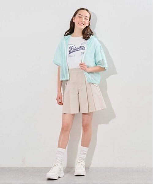 pom ponette junior / ポンポネット ジュニア ショート・ハーフ・半端丈パンツ | サイドボタンタックキュロット | 詳細3