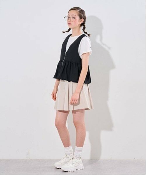 pom ponette junior / ポンポネット ジュニア ショート・ハーフ・半端丈パンツ | サイドボタンタックキュロット | 詳細6