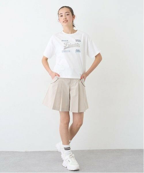 pom ponette junior / ポンポネット ジュニア ショート・ハーフ・半端丈パンツ | サイドボタンタックキュロット | 詳細9