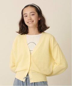 pom ponette junior / ポンポネット ジュニア カーディガン・ボレロ | 【Cuugal掲載】メッシュニットカーディガンロンTセット