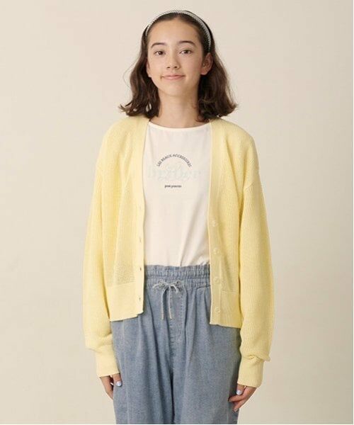 pom ponette junior / ポンポネット ジュニア カーディガン・ボレロ | 【Cuugal掲載】メッシュニットカーディガンロンTセット | 詳細1