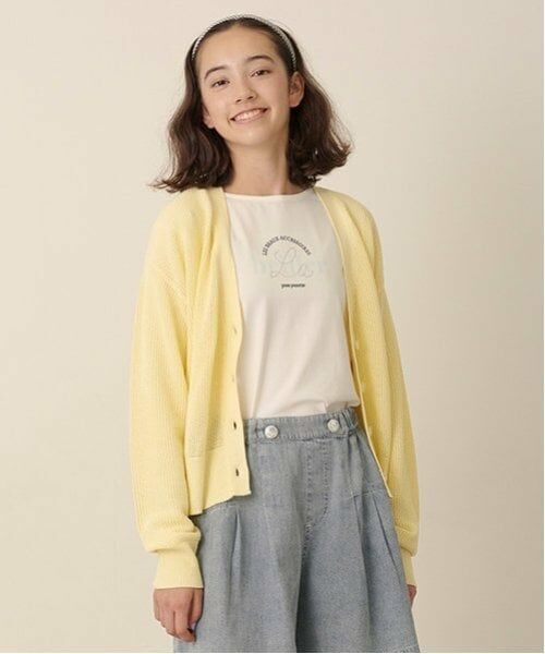 pom ponette junior / ポンポネット ジュニア カーディガン・ボレロ | 【Cuugal掲載】メッシュニットカーディガンロンTセット | 詳細2