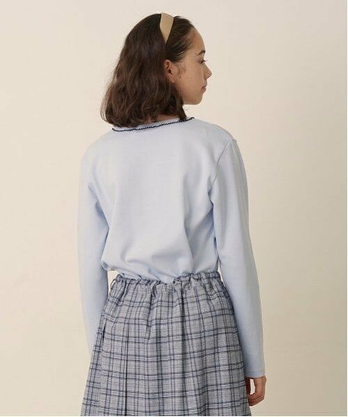 pom ponette junior / ポンポネット ジュニア Tシャツ | リボンアップリケTシャツ | 詳細8