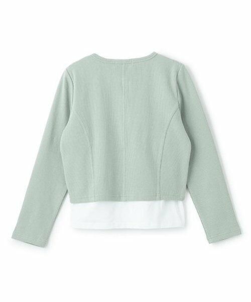 pom ponette junior / ポンポネット ジュニア カーディガン・ボレロ | ノーカラーZIPカーデTシャツセット | 詳細16