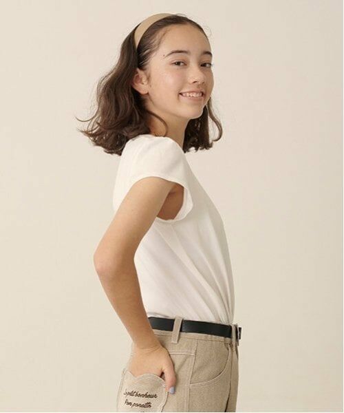 pom ponette junior / ポンポネット ジュニア カーディガン・ボレロ | ノーカラーZIPカーデTシャツセット | 詳細7