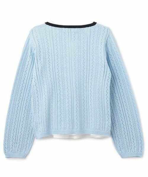 pom ponette junior / ポンポネット ジュニア カーディガン・ボレロ | 透かし編みカーデ＋Tブラウスセット | 詳細13