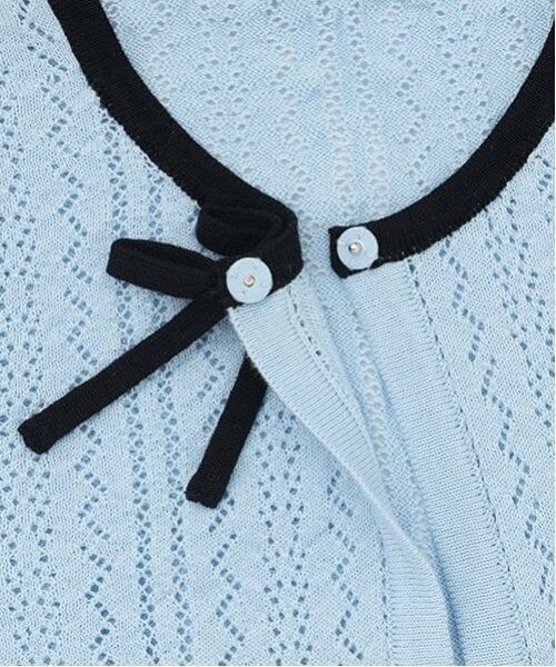 pom ponette junior / ポンポネット ジュニア カーディガン・ボレロ | 透かし編みカーデ＋Tブラウスセット | 詳細16