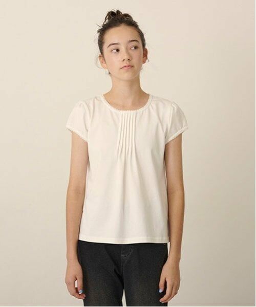 pom ponette junior / ポンポネット ジュニア カーディガン・ボレロ | 透かし編みカーデ＋Tブラウスセット | 詳細8