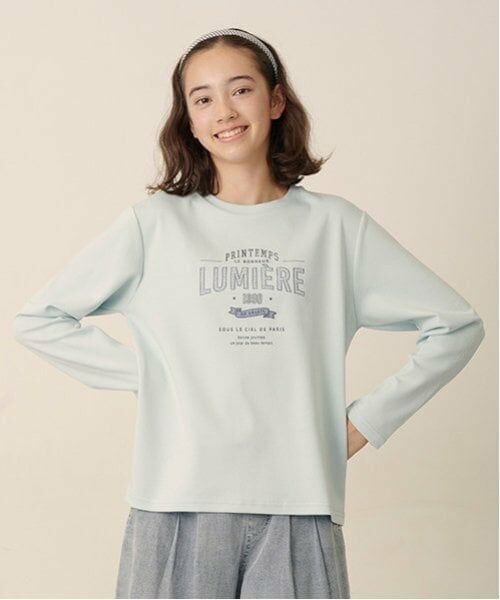 pom ponette junior / ポンポネット ジュニア Tシャツ | 【GOOD PRICE】レタードロンT（エメラルド グリーン）