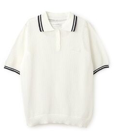 pom ponette junior / ポンポネット ジュニア ニット・セーター | メッシュ半袖ポロニット