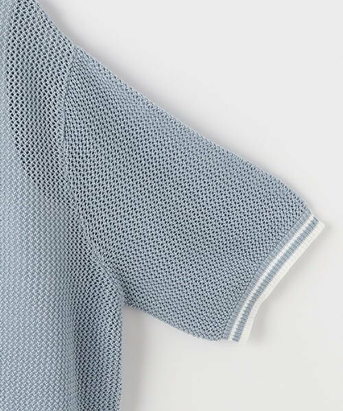 pom ponette junior / ポンポネット ジュニア ニット・セーター | メッシュ半袖ポロニット | 詳細13