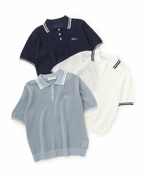 pom ponette junior / ポンポネット ジュニア ニット・セーター | メッシュ半袖ポロニット | 詳細18