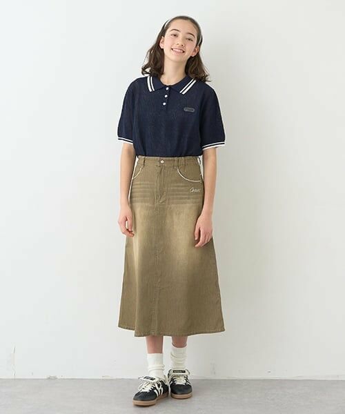 pom ponette junior / ポンポネット ジュニア ニット・セーター | メッシュ半袖ポロニット | 詳細3