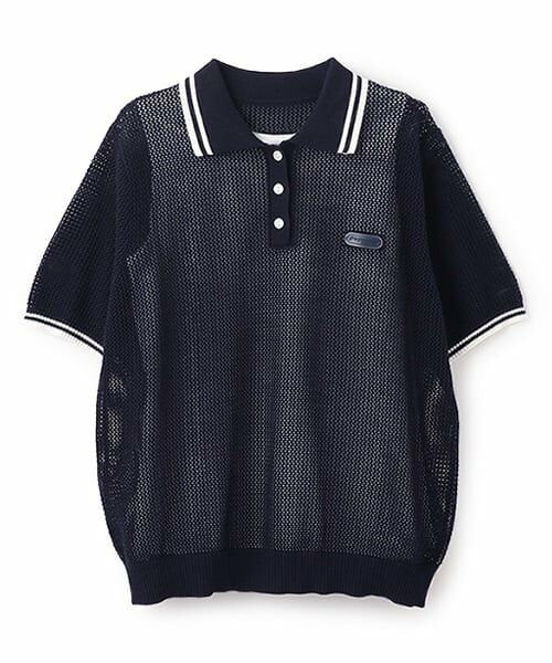 pom ponette junior / ポンポネット ジュニア ニット・セーター | メッシュ半袖ポロニット | 詳細7