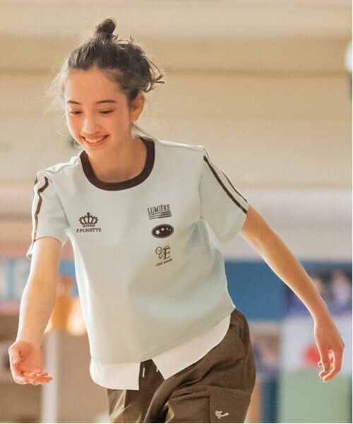 pom ponette junior / ポンポネット ジュニア Tシャツ | ヘムシャツレイヤードライクTシャツ | 詳細2