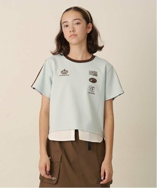 pom ponette junior / ポンポネット ジュニア Tシャツ | ヘムシャツレイヤードライクTシャツ | 詳細5