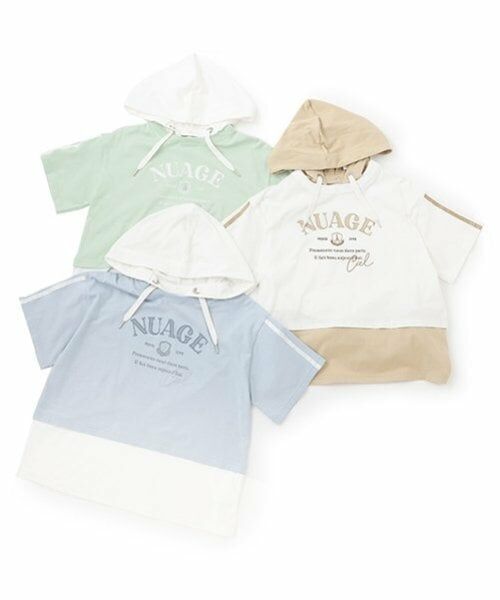 pom ponette junior / ポンポネット ジュニア パーカー | 2WAYフェイクレイヤードパーカ | 詳細10