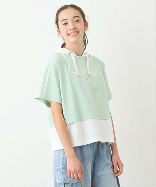 pom ponette junior / ポンポネット ジュニア パーカー | 2WAYフェイクレイヤードパーカ | 詳細18