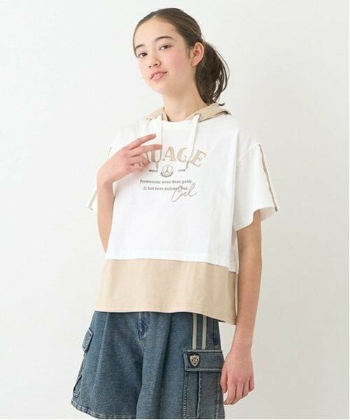 pom ponette junior / ポンポネット ジュニア パーカー | 2WAYフェイクレイヤードパーカ | 詳細21