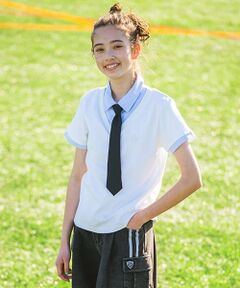 pom ponette junior / ポンポネット ジュニア シャツ・ブラウス | 【ニコ☆プチ掲載】ネクタイつきレイヤードトップス