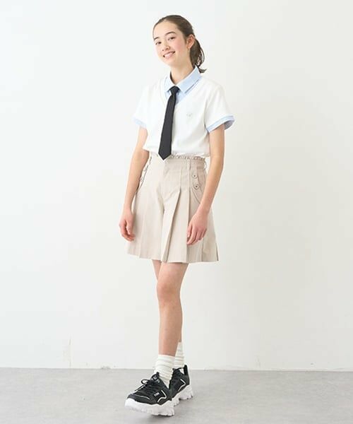 pom ponette junior / ポンポネット ジュニア シャツ・ブラウス | 【ニコ☆プチ掲載】ネクタイつきレイヤードトップス | 詳細3