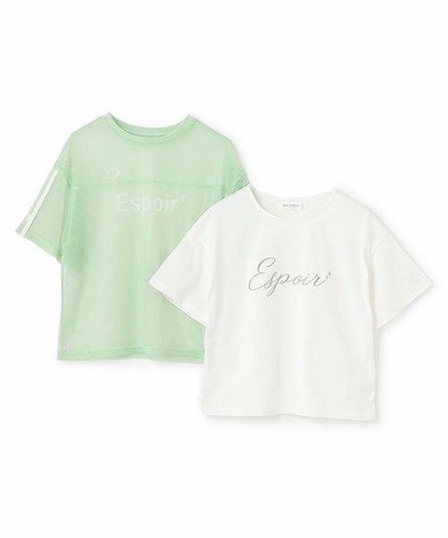 pom ponette junior / ポンポネット ジュニア Tシャツ | 【ニコ☆プチ掲載】メッシュTシャツセット | 詳細2